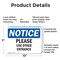 Signmission Please Use Other Entrance OSHA Notice Sign, Plastic, 10in W x 7in L, 2PK OS-2PACK-NS-P-710-L-17629 - alternate 7